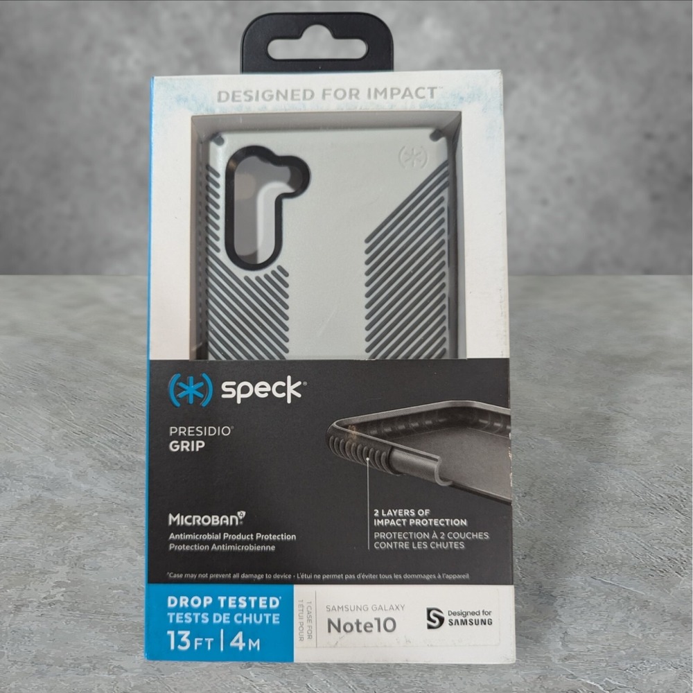 Speck Presidio Grip Case‎ for Samsung Galaxy Note 10 Gray See Description T5